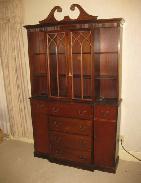 Breakfront Walnut China Closet