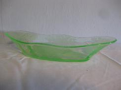 Green Depression Glass Dish