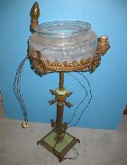 Art Deco Pedestal Fish Bowl