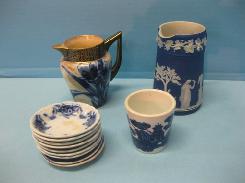 Wedgwood Jasperware Blue Grecian Creamer 