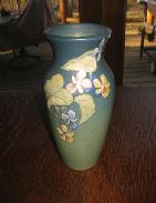  Weller Bird & Floral Art Pottery Vase