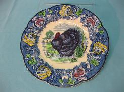 Woods Flow Blue Turkey Platter