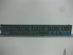 Ekstrom Carlson Co. Cast Aluminum Sign