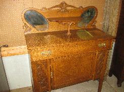 Oak Art Nouveau Sideboard