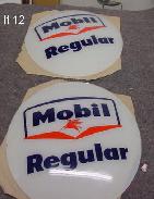 Mobil Regular Gas Globe Lens