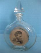 Abe Lincoln Glass Flask