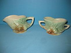 McCoy Pine Cone Cream and Sugar