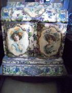 Large Victorian Celluloid Dresser Box 