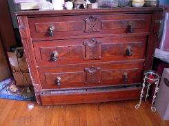 Victorian Walnut 3 Drawer Chest