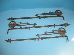Art Deco Cast Curtain Hangers