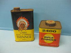 Chief Paint & Varnish Metal Can 