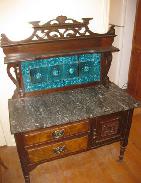 French Walnut Highly Carved Ladies Dresser