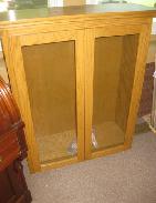 Oak Custom 2-Door Display Cabinets