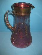  Northwoods Thistle Purple Amethyst & Gold Flash Pitcher