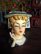 Lee Wards Jeweled Head Vase