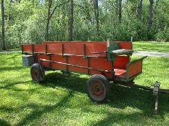      Custom Wooden Parade Wagon