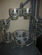 Autumn Leaf Mid-Century Snack Set