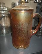  Carnival Glass Marigold Tree Bark Lemonade Pitcher