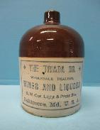 Advertisement Slip Glaze Liqour Jug