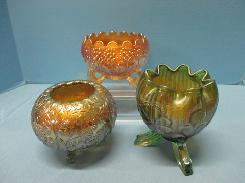 Carnival Footed Rose Bowls