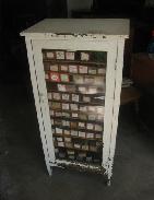 Pine 1-Glass Door Small Cupboard