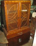 Walnut Deco China Closet