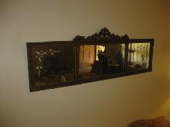 Fancy Gilt Triple Buffet Mirror