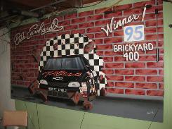 Dale Earnhardt Oil on Hardboard Painting
