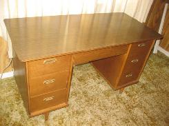 Walnut Kneehole Desk