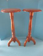 Matching Pine Turned Pedestals