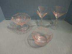 Fostoria Chantilly Sauce Bowl w/ Plate
