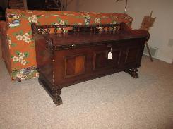 Walnut Carved Cedar Chest