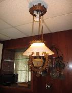 Victorian Cast Brass Hanging Light Fixture