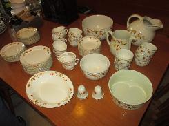 Halls Autumn Leaf Huge Dish Set