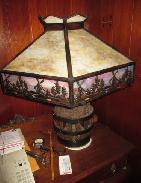 Caramel 6-Panel Glass Parlor Lamp Shade