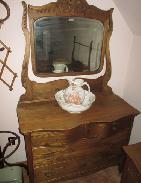 Oak Serpentine Dresser