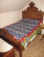 Victorian Walnut Highly Carved Bead