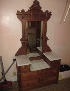 Victorian Walnut 3-Marble Top Dresser