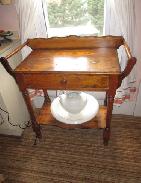 Pine 1-Drawer Wash Stand