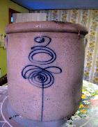 Red Wing Salt Glaze Stylized Crock