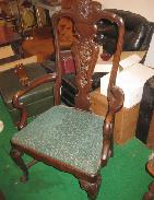 French Country Oak Parlor Chair