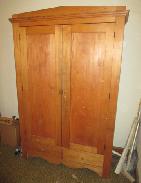 Early Butternut Chamfered Door Wardrobe