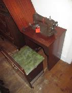 MW Sewing Machine in Walnut Cabinet