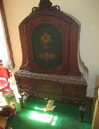 Walnut French Carved Fancy Armoir on Legs