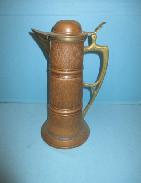 Embossed Brass Pitcher/Stein