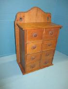 8 Drawer Pine Spice Box