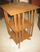 Arts & Crafts Oak Revolving Book Stand
