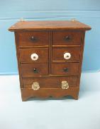 7 Drawer Oak Spice Box 