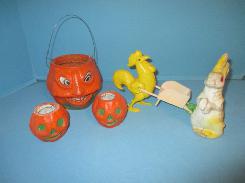 Halloween Paper Mache Jack-O-Lanterns