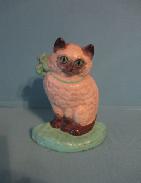 Cat with Bow Cast Iron Doorstop